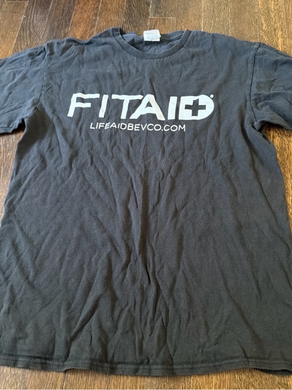 Delta Black FITAID Short Sleeve Logo Tee